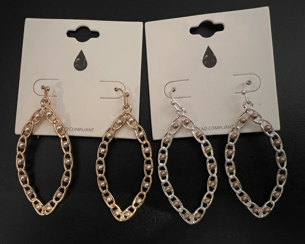 Pearl Eye Drop Earrings
