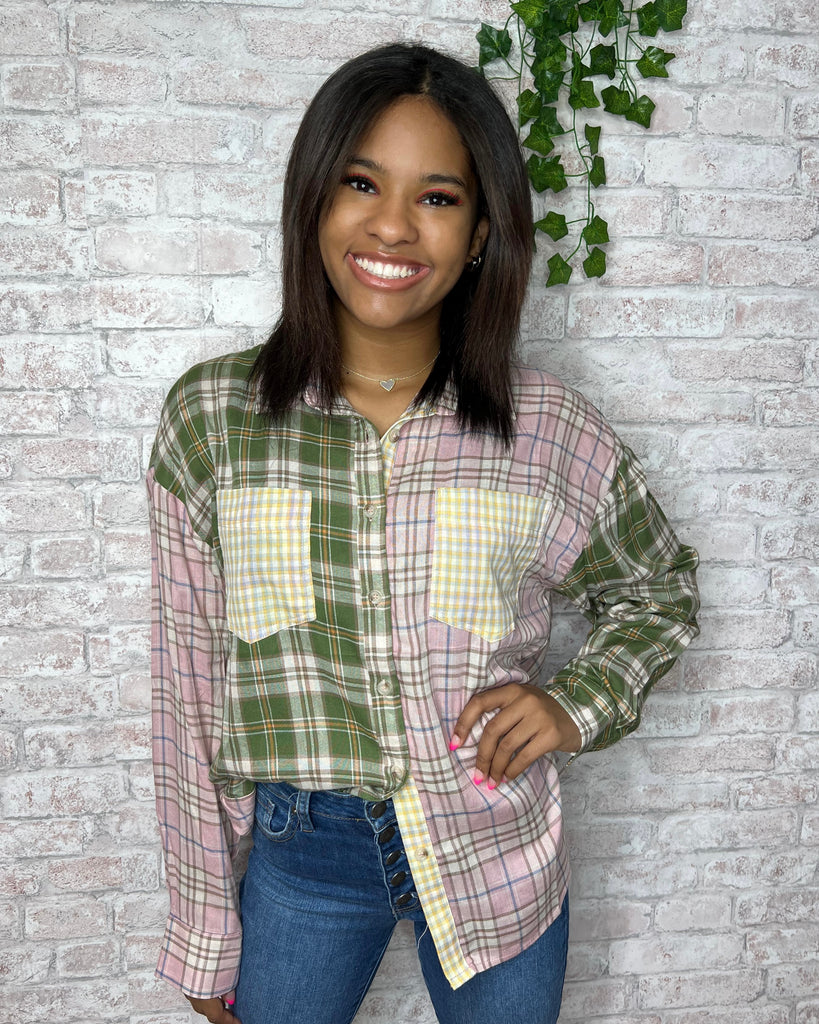 Perky Plaid Top