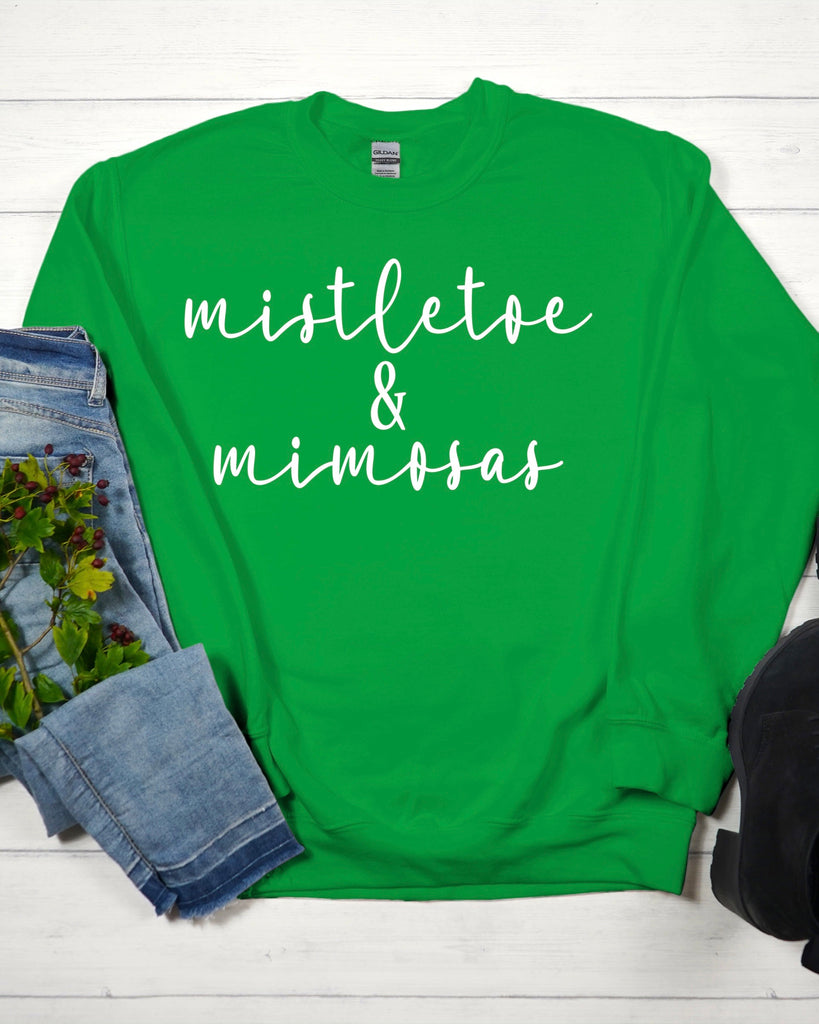 PREORDER MISTLETOE & MIMOSAS CREWNECK