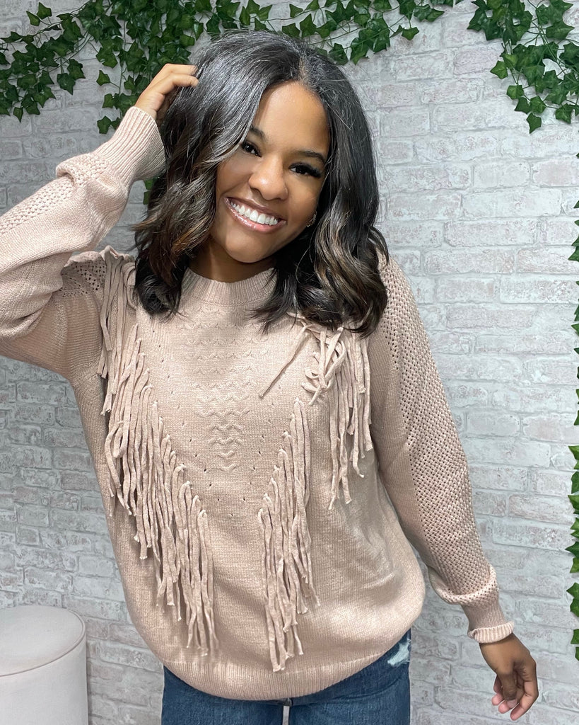Danielle Fringe Sweater