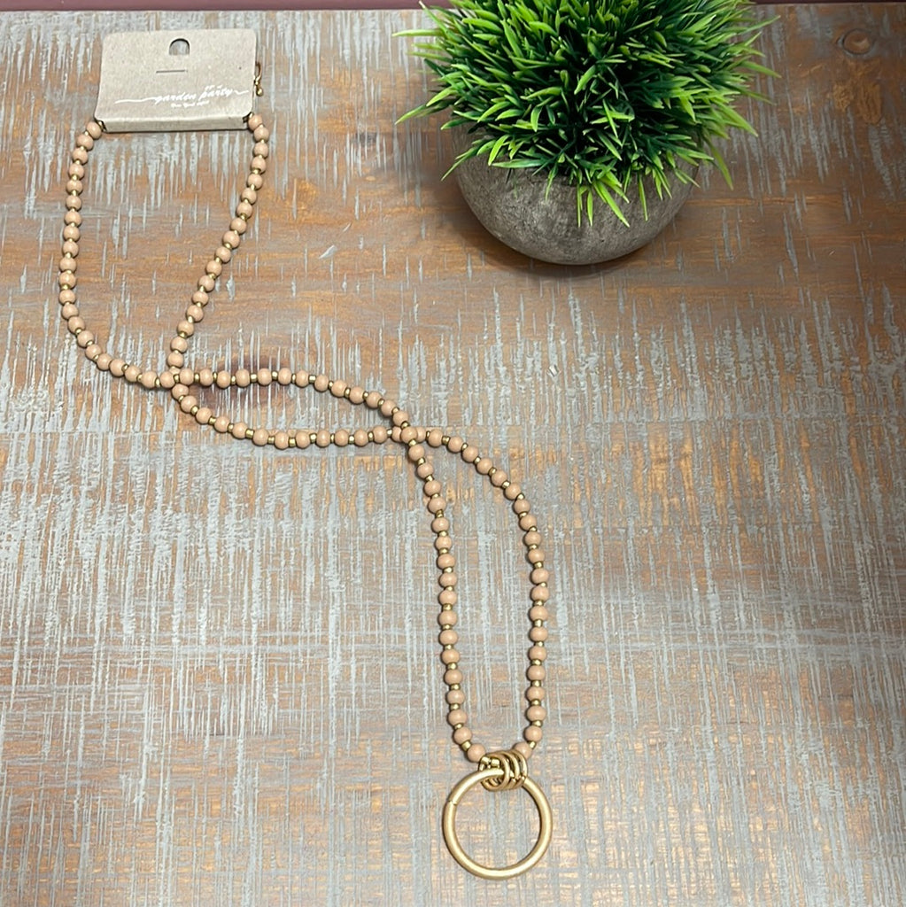 Mauve Rose Necklace