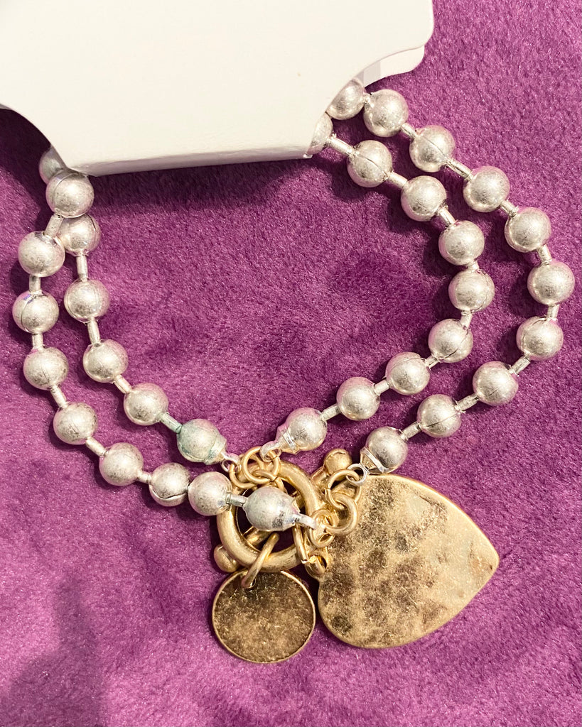 Twin hearts bracelet