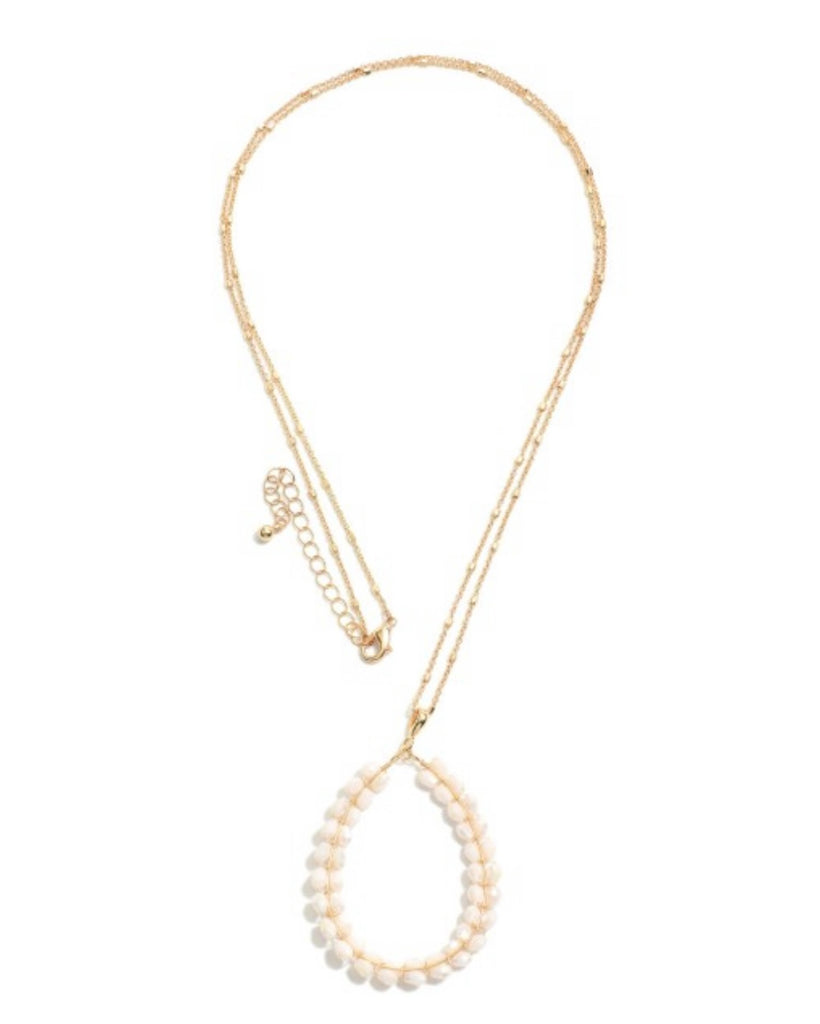 Tear Drop Long Necklace