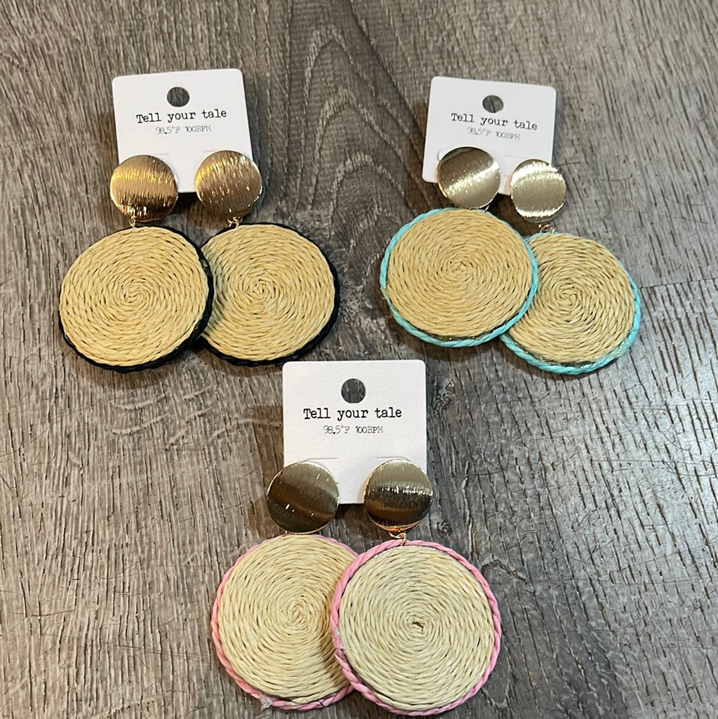 Basket Drop Earrings