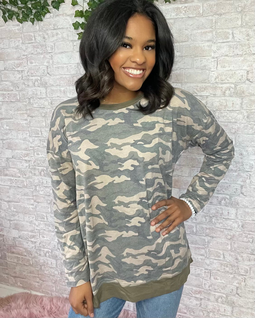 Can’t See Camo Top