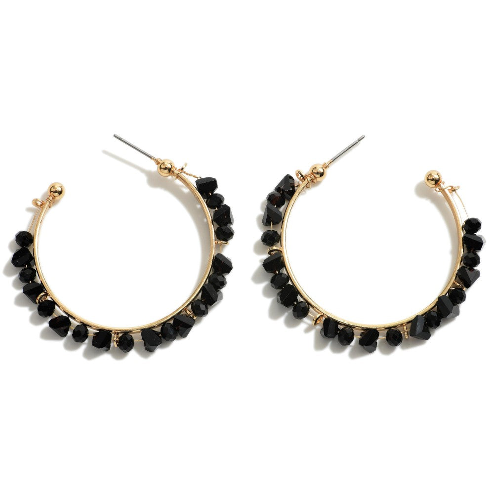 Sparkle Open Hoops