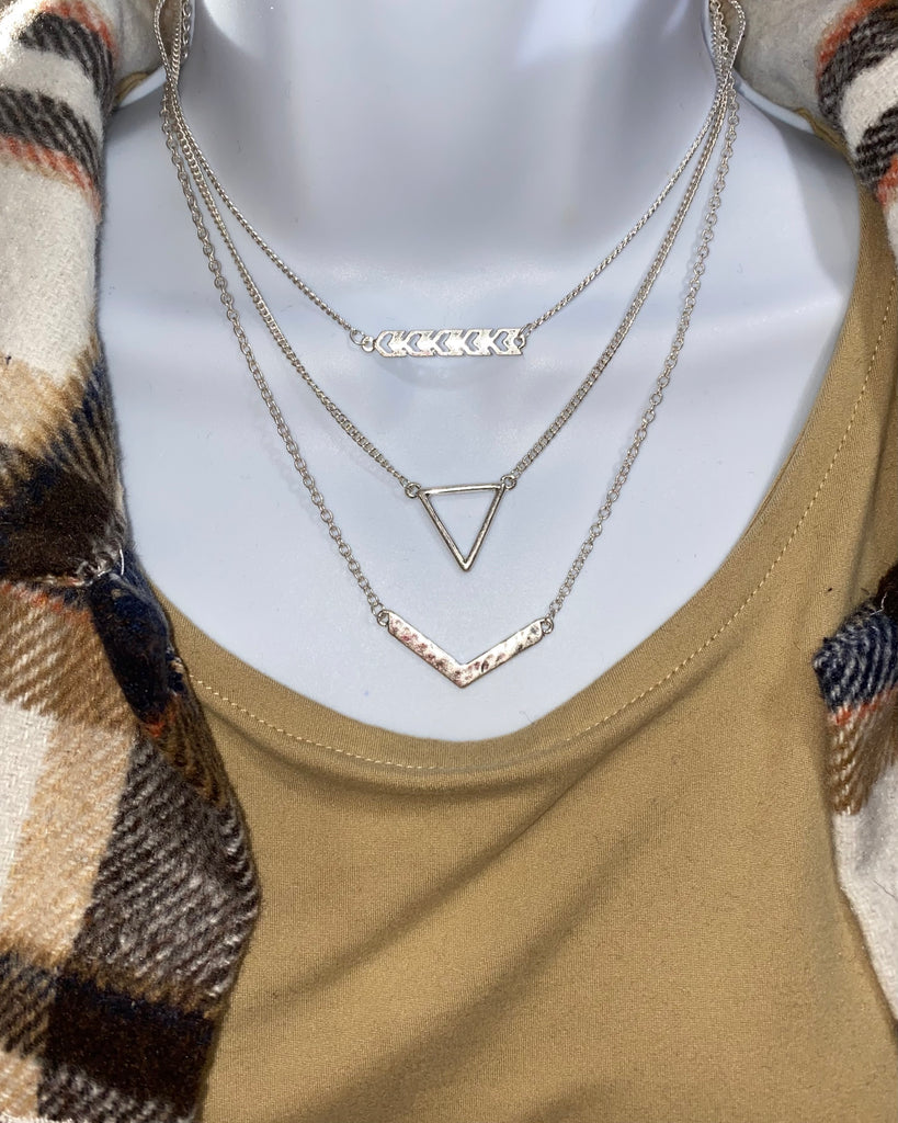 Stacked Arrow Necklace