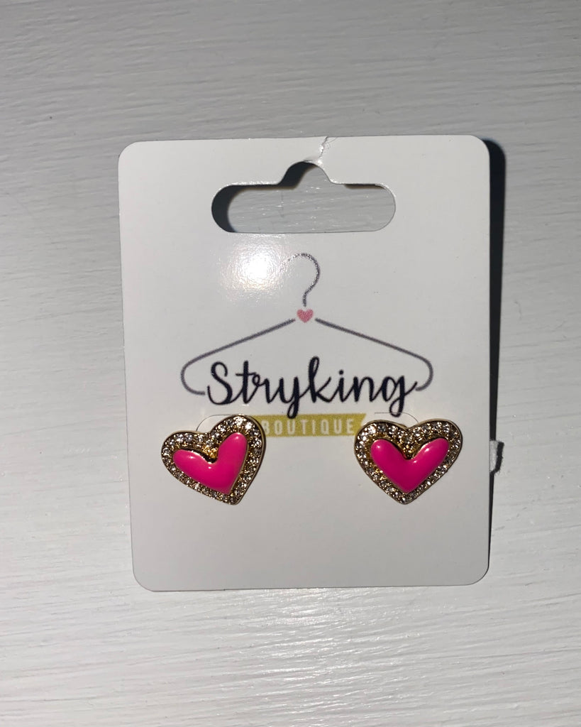 Neon Heart Stud