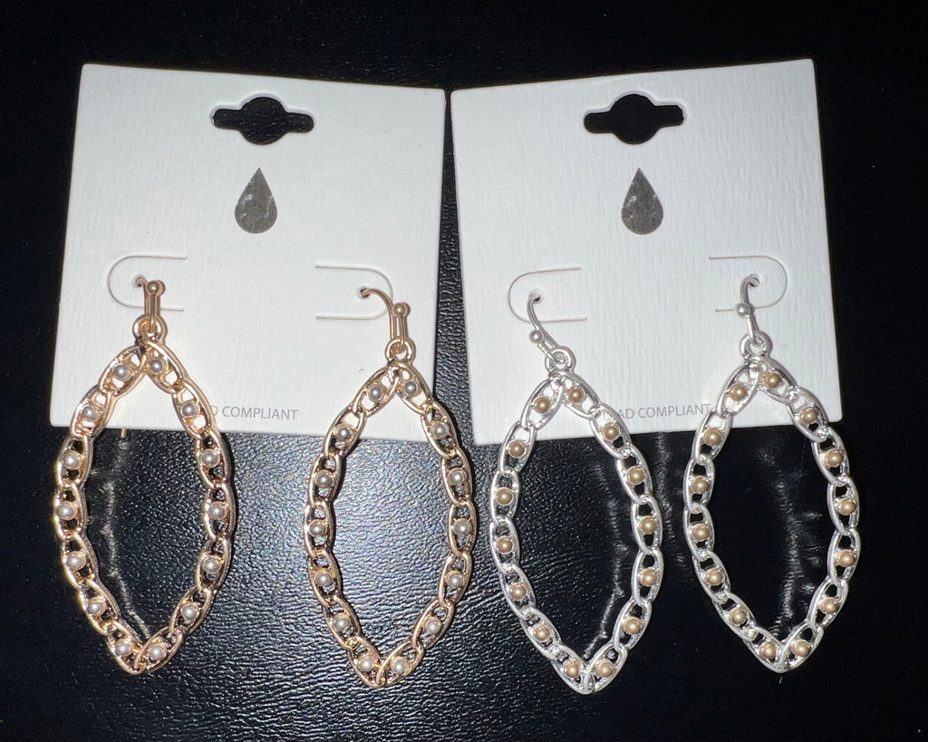 Pearl Eye Drop Earrings