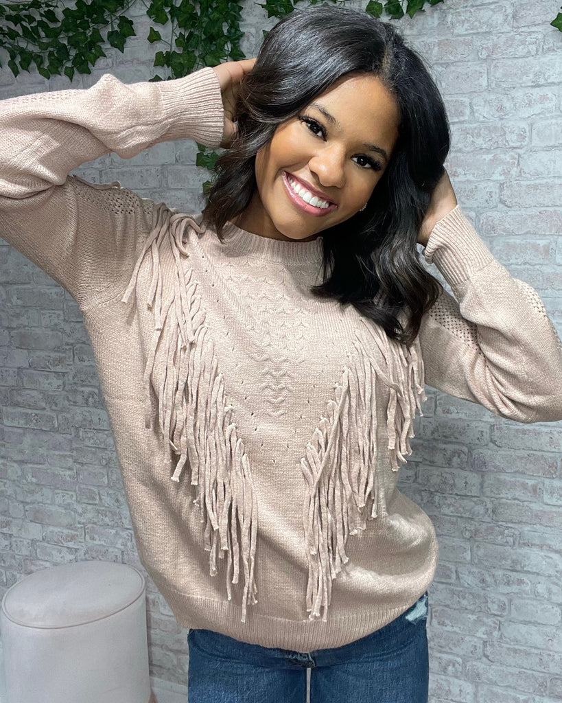Danielle Fringe Sweater