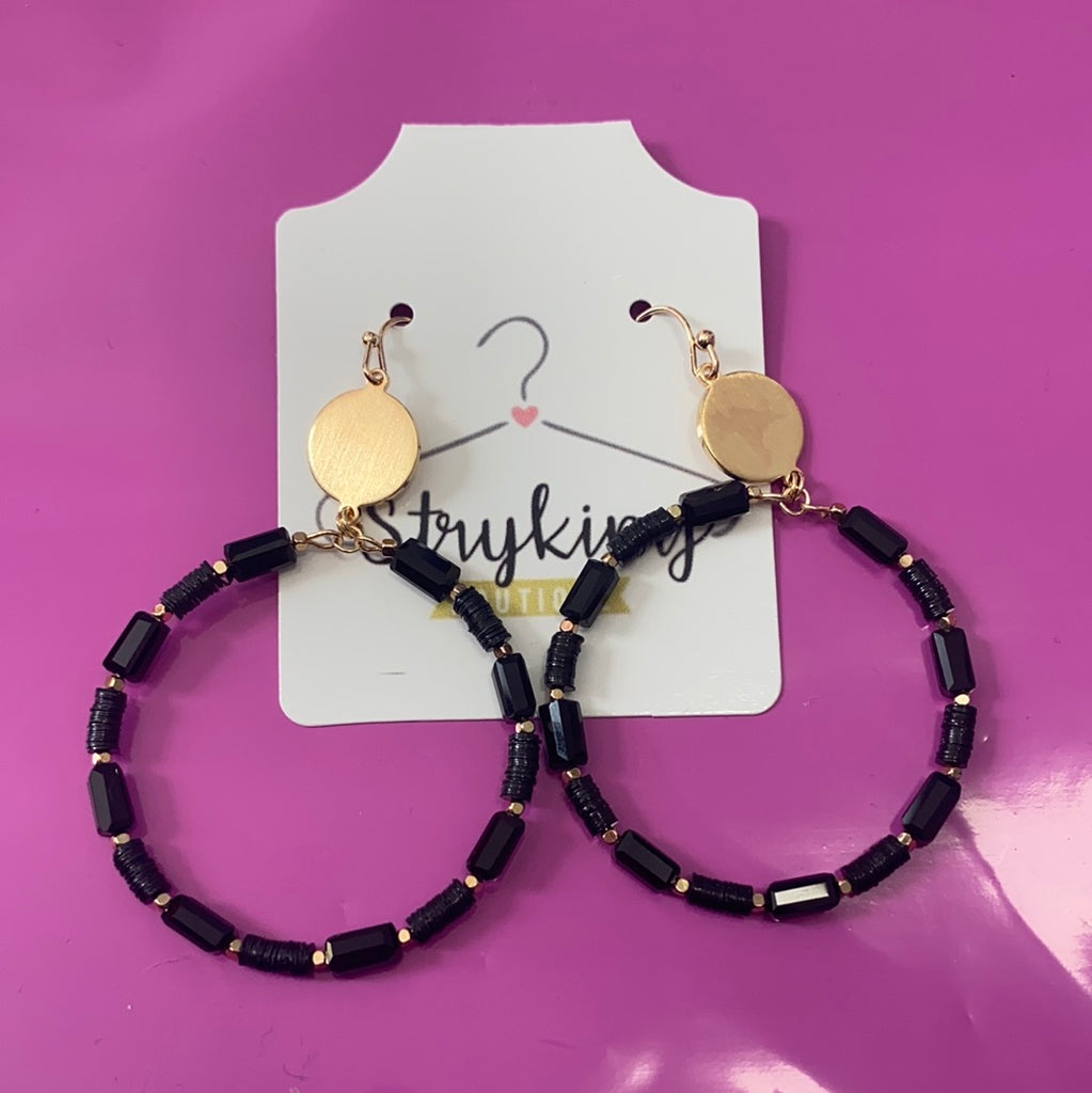 Black beauty hoops