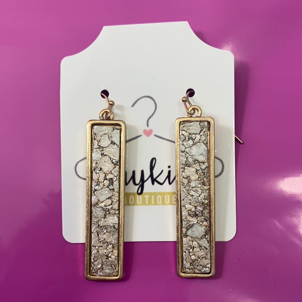 Rocky road earrings