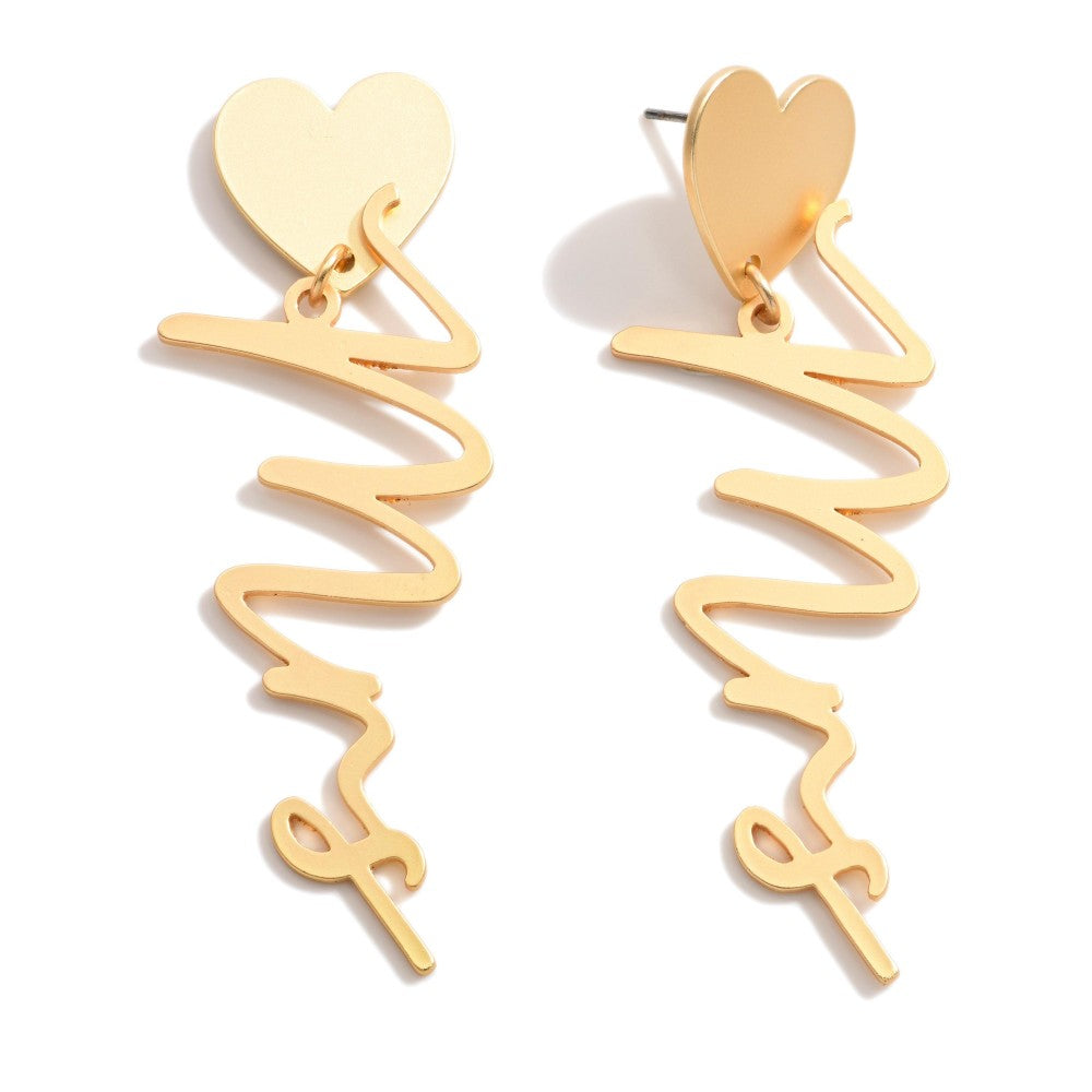 Bride To Be “Mrs.” Earrings
