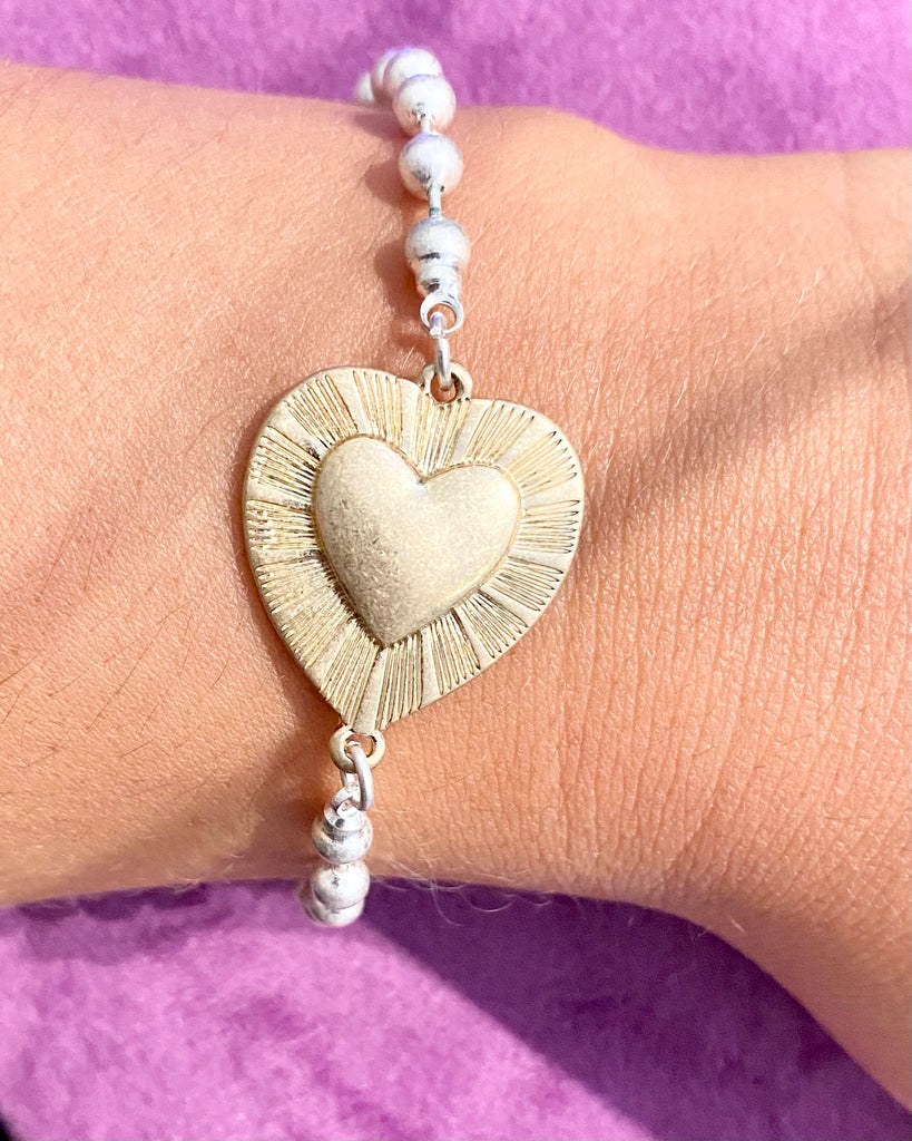 Hearts and gems bracelet