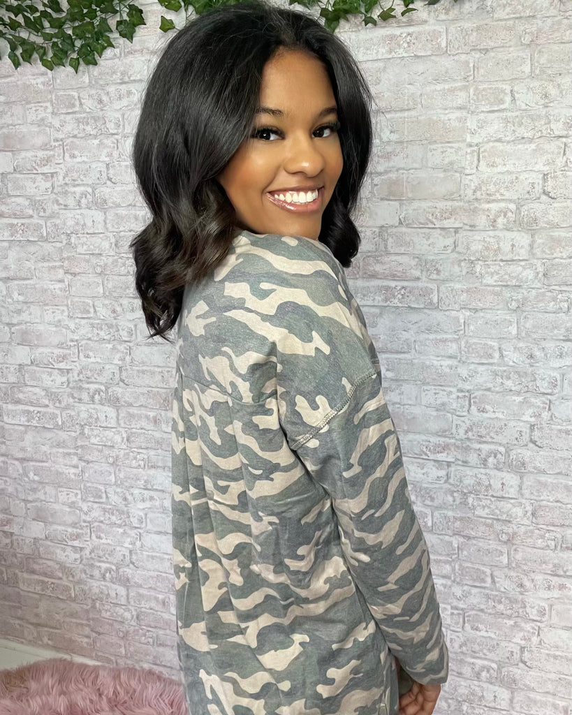 Can’t See Camo Top