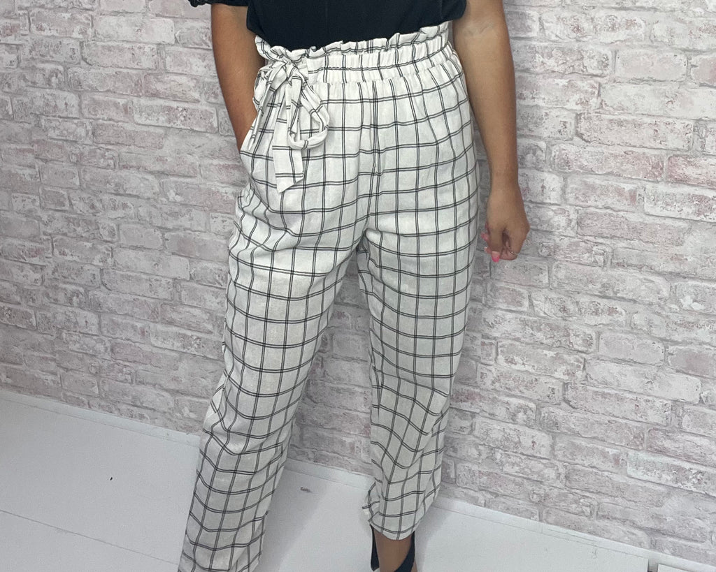 Paper Plaid Pants