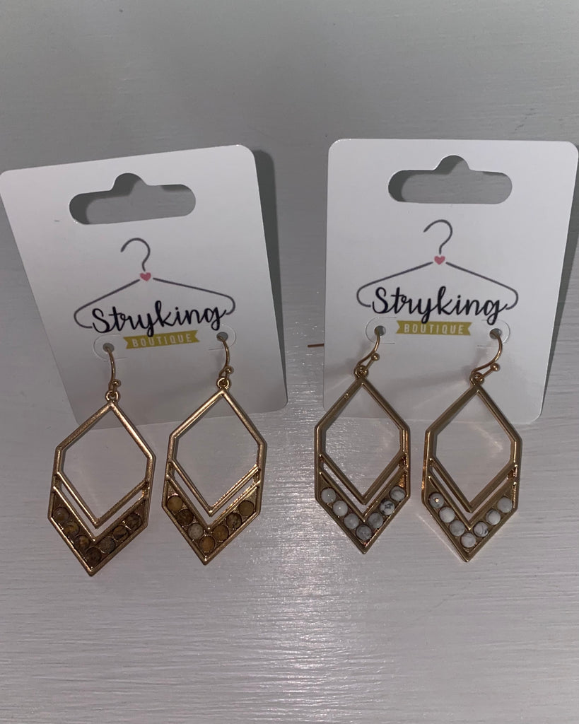 Hexagon Detailed Earring