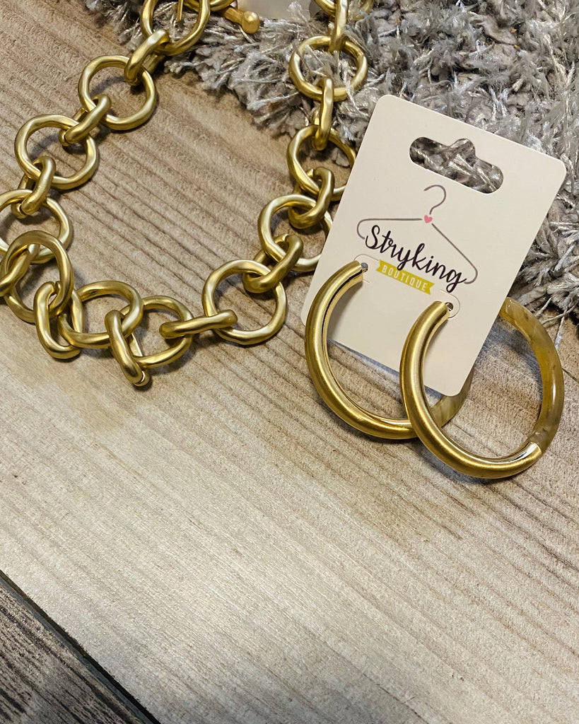 Necklace and Earrings $20