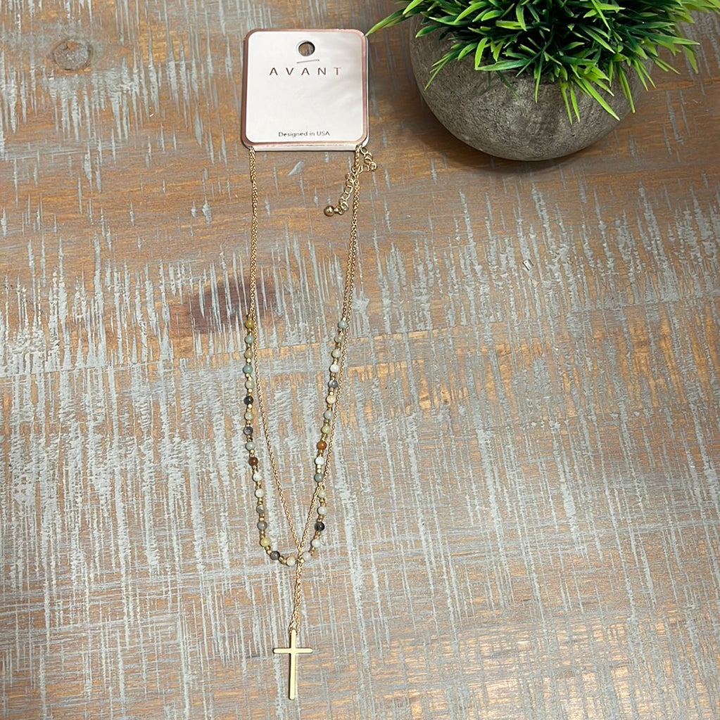 Colorful Cross Necklace