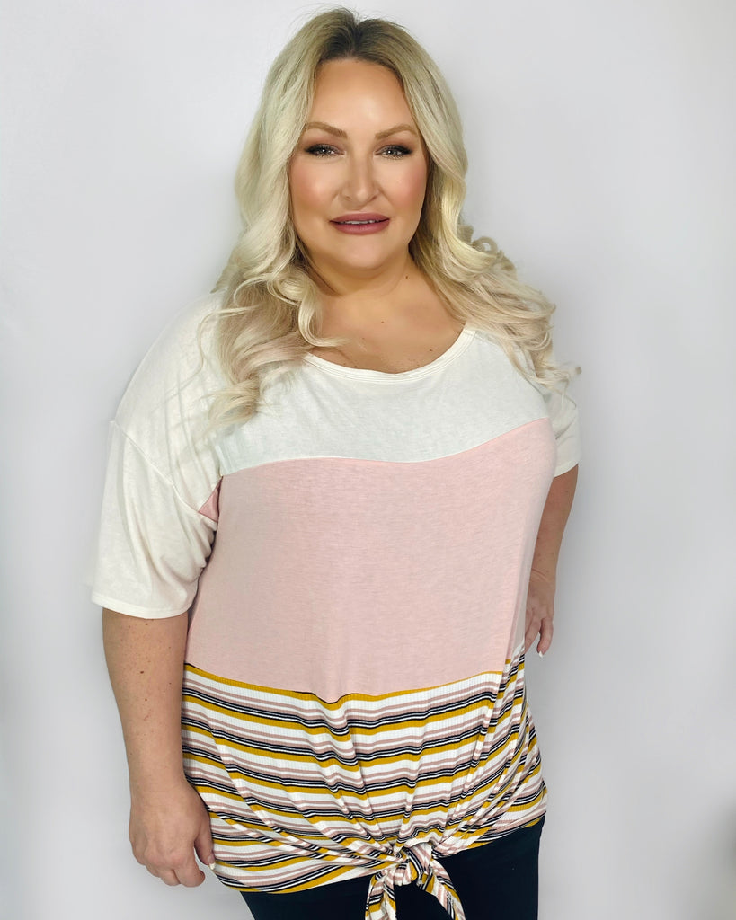 PEACHY KEEN CURVY TOP