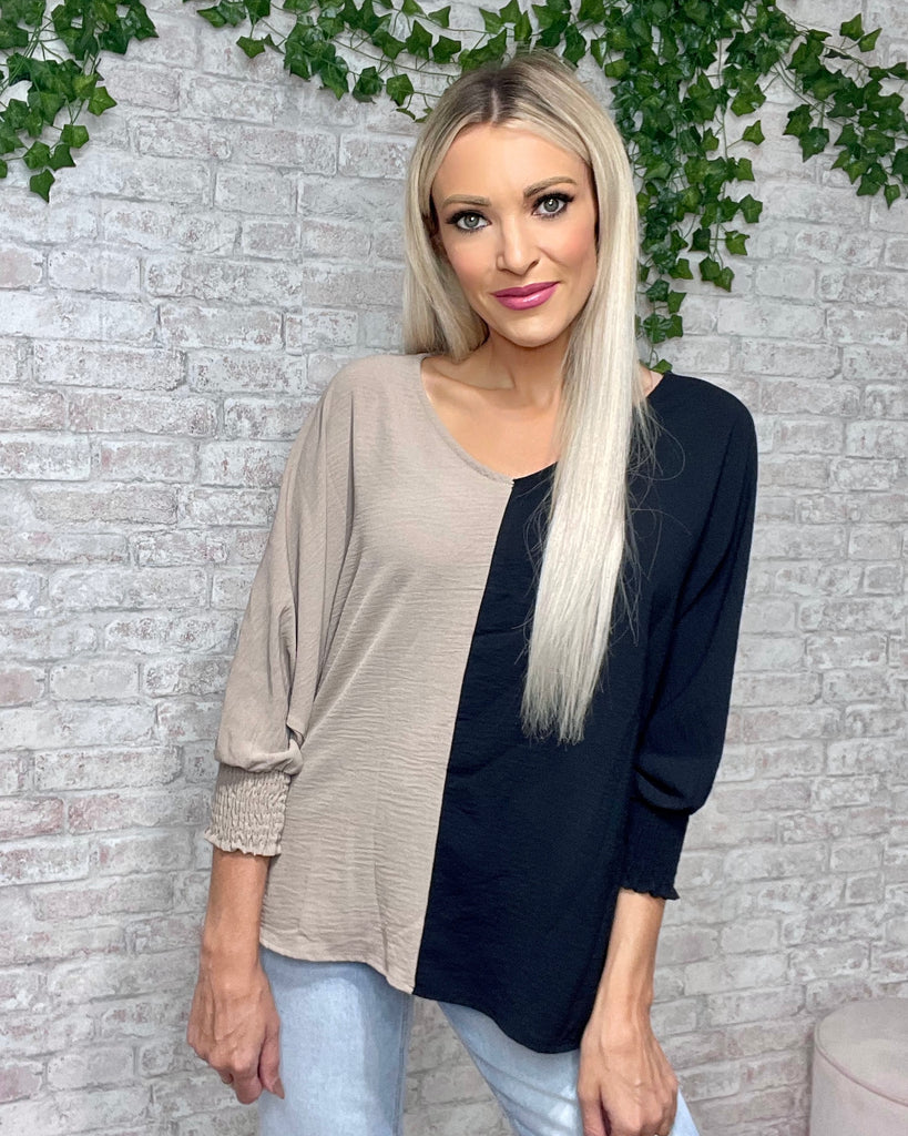 Henley Blouse Top